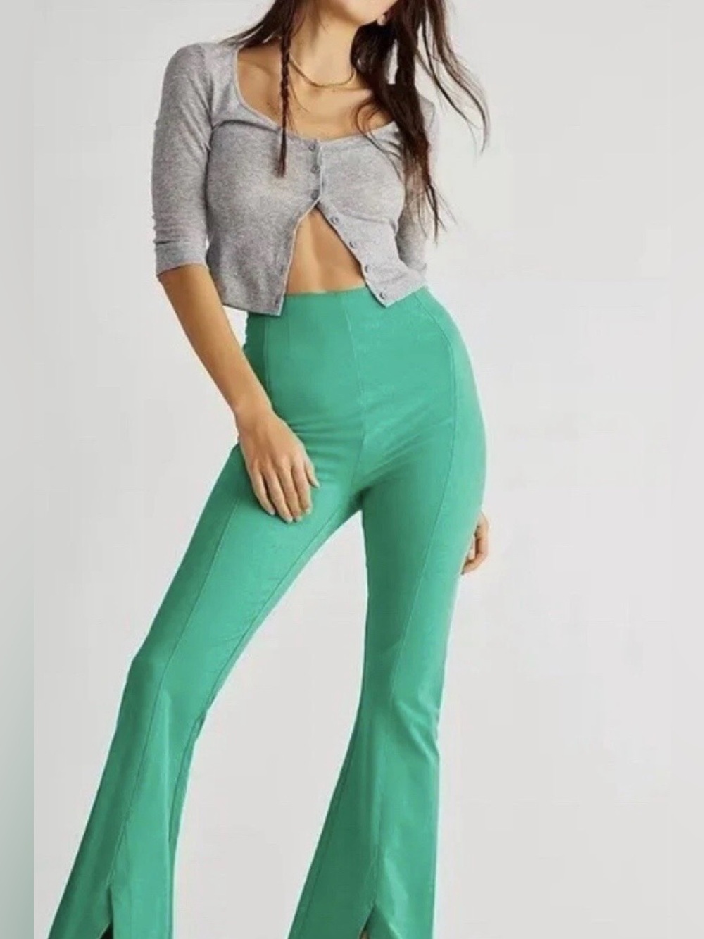 Real Deal Slit Flare Pants